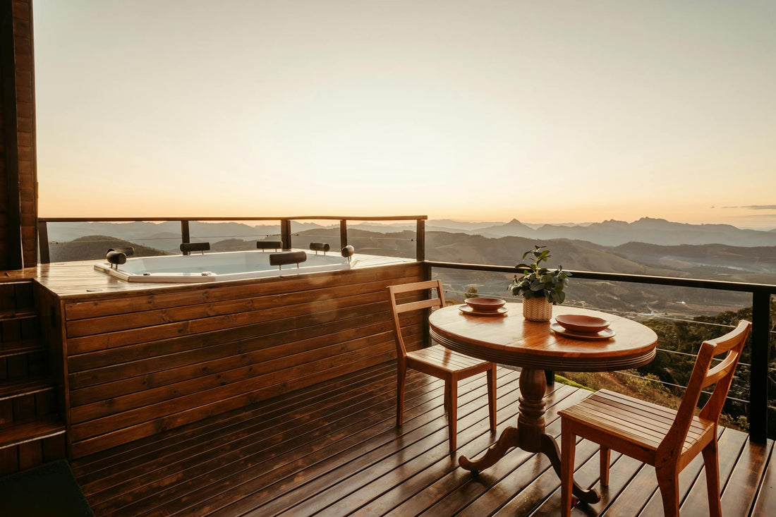 jacuzzi instalado por saunamo en una casa en algarve