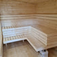 Saunamo Banco de madera en la sauna Modular