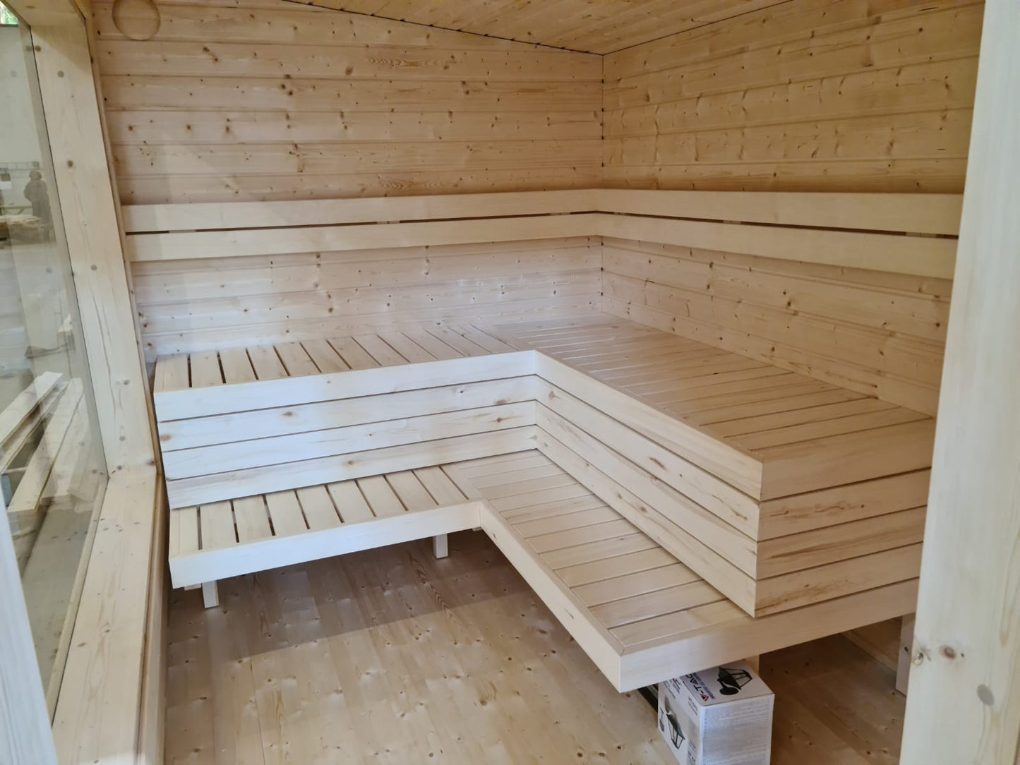 Saunamo Banco de madera en la sauna Modular