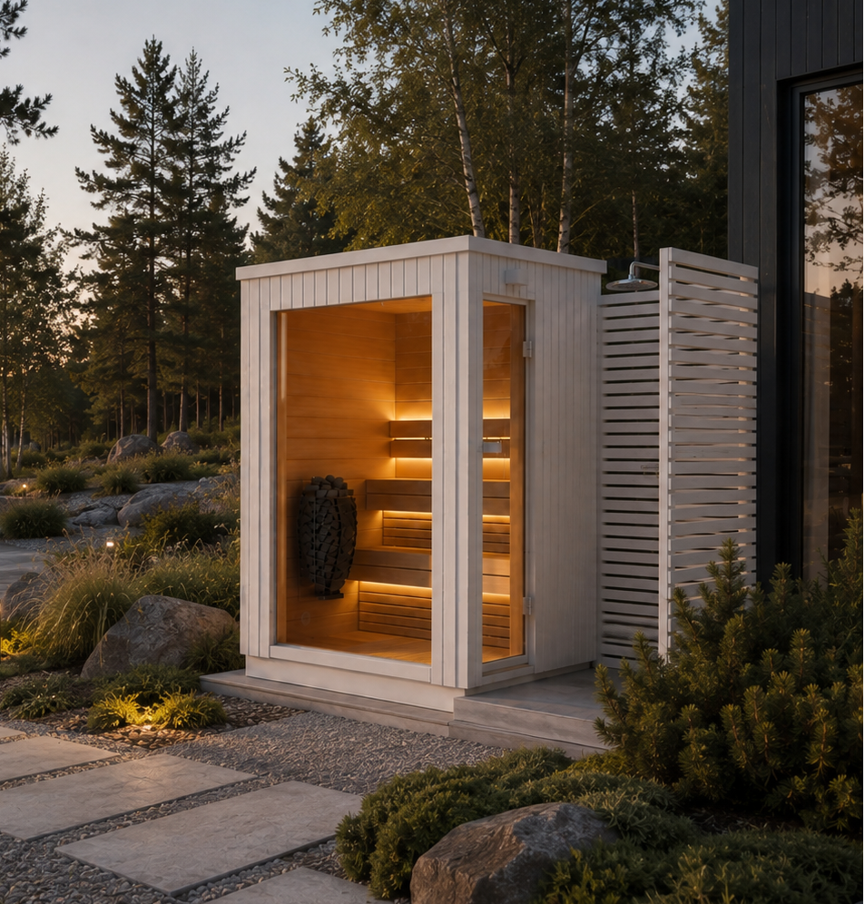 Sauna Exterior Lumia Mini con Ducha