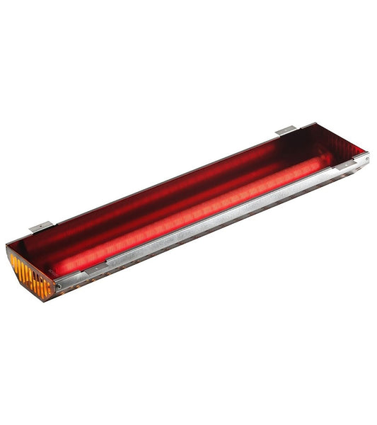 Nextrema Radiador Infravermelho para sauna, objeto retangular vermelho.