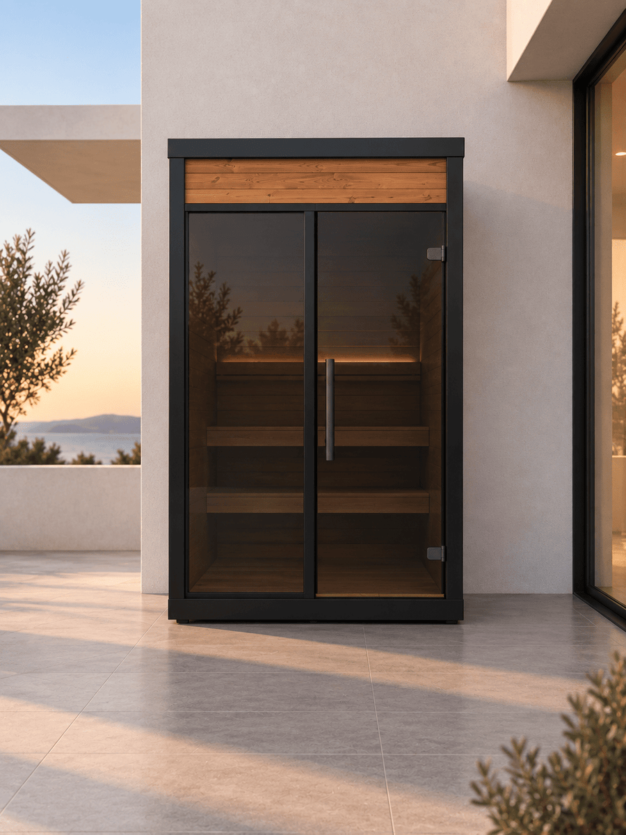 Usko XS — vista frontal en una terraza.