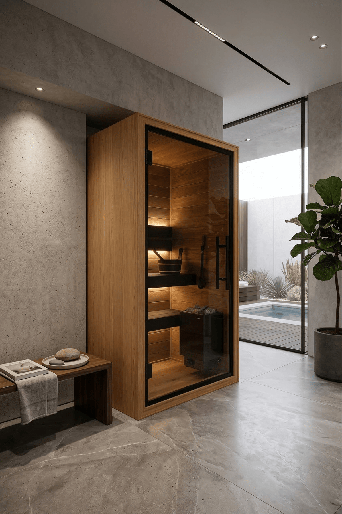 Sauna interior Thermo Black 110