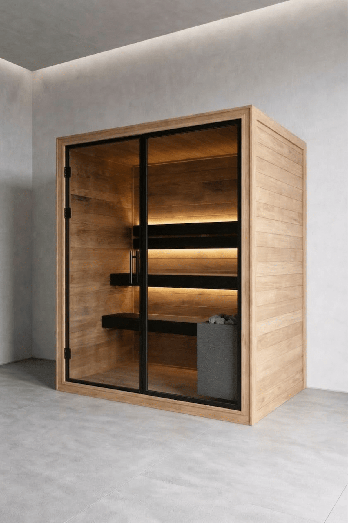 Sauna interior Thermo Black 150