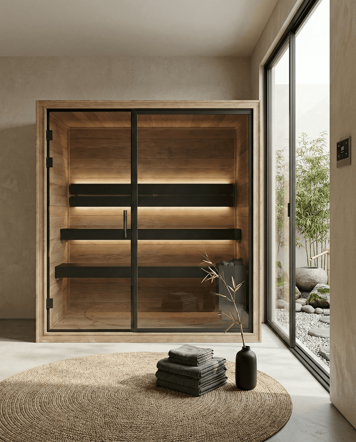 Sauna interior Thermo Black 220