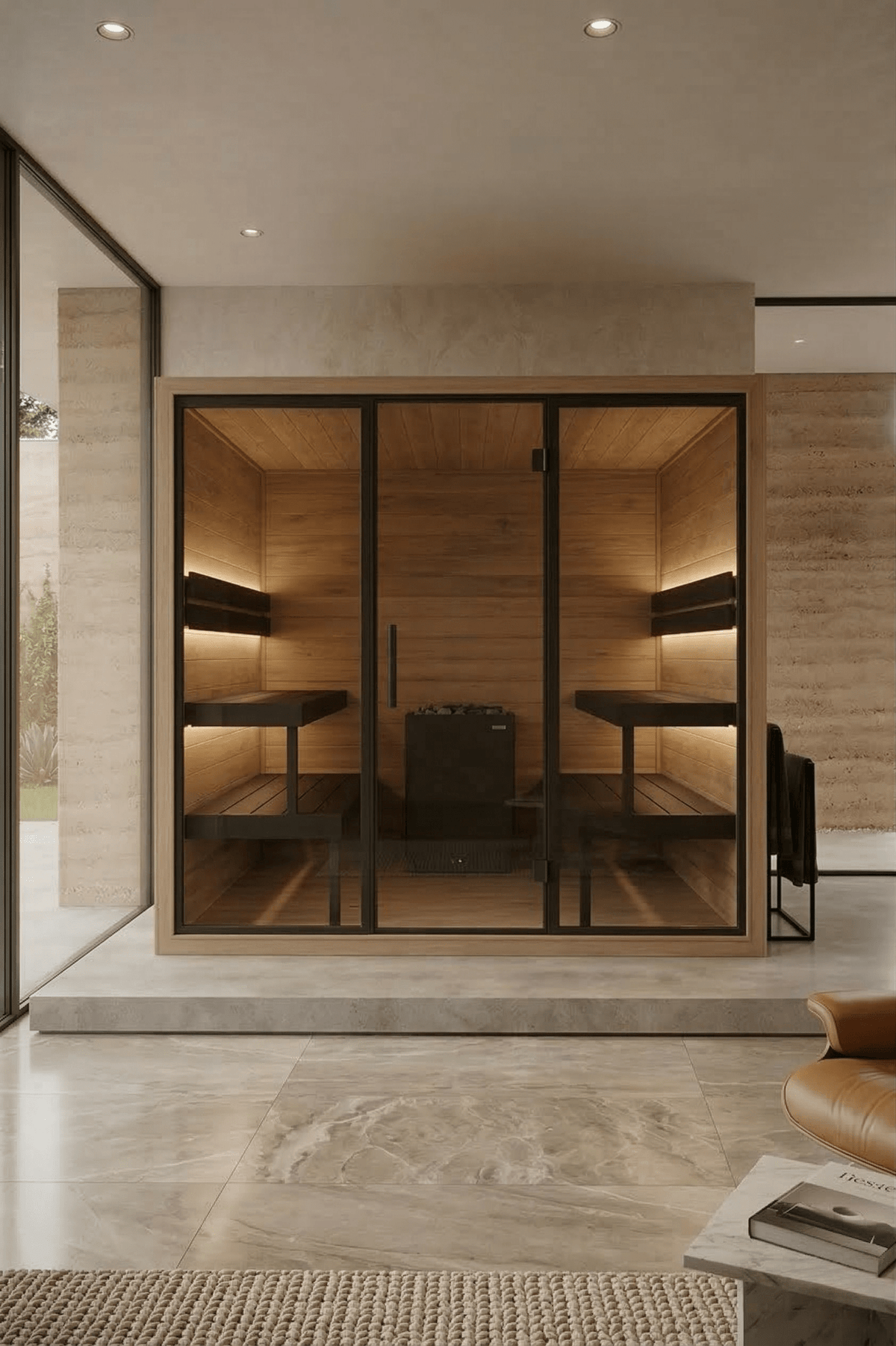Sauna interior Thermo Black 220 Plus
