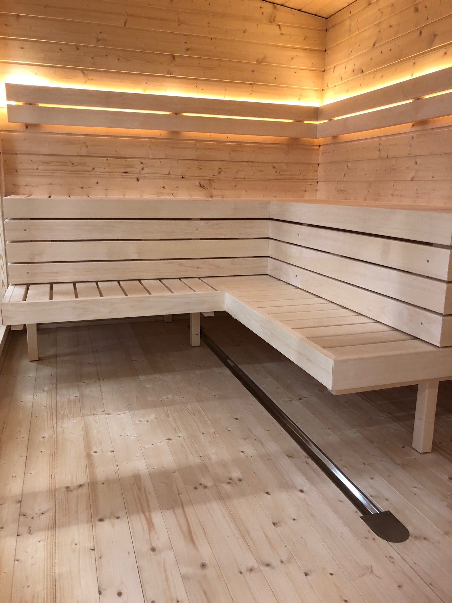 Saunamo Banco de madera en la sauna Modular