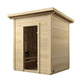 Saunamo Box - Sauna de madera con puerta de cristal.