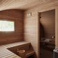 Saunamo Sauna Hobbit 500 con ventana y cubo de madera